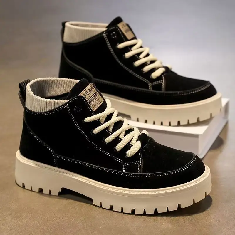 Casual High-Top Men's Boots Retro Workwear Outdoor Leisure Versatile British Style Leather Boots Trendy Shoes
Casual High-Top Men's Boots Retro Workwear Outdoor Leisure Versatile British Style Leather Boots Trendy Shoes