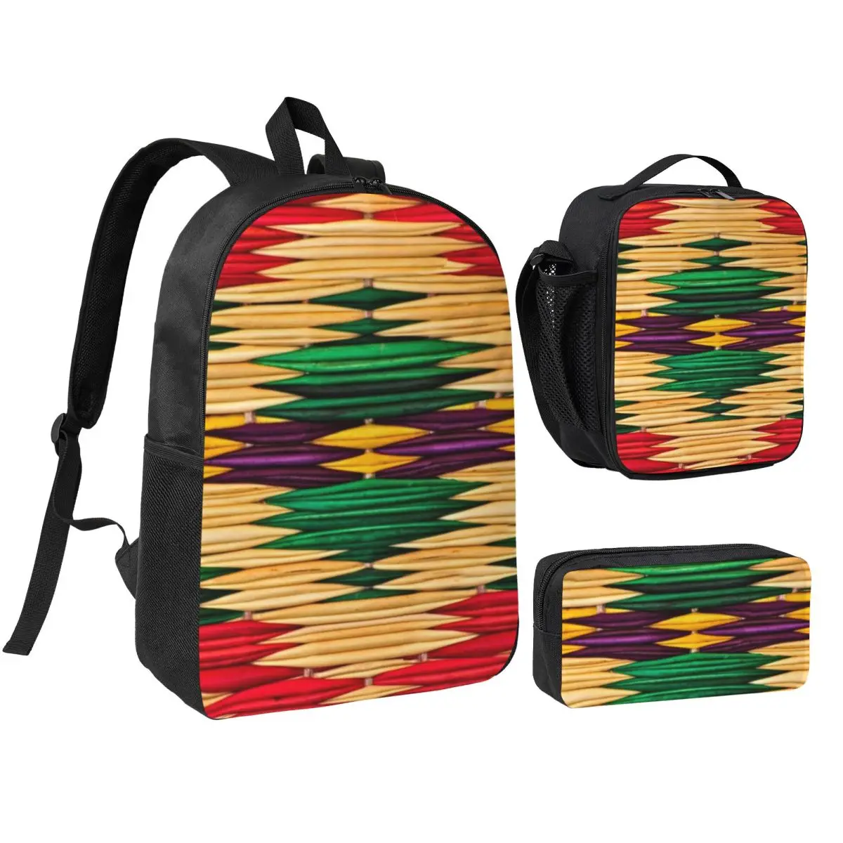 Braided Rattan Wood Wicker Backpack Boys Girls BookBag School Bag Computer Shoulder Bags 3ps Insulated Lunch Bag Pencil Case
Braided Rattan Wood Wicker Backpack Boys Girls BookBag School Bag Computer Shoulder Bags 3ps Insulated Lunch Bag Pencil Case