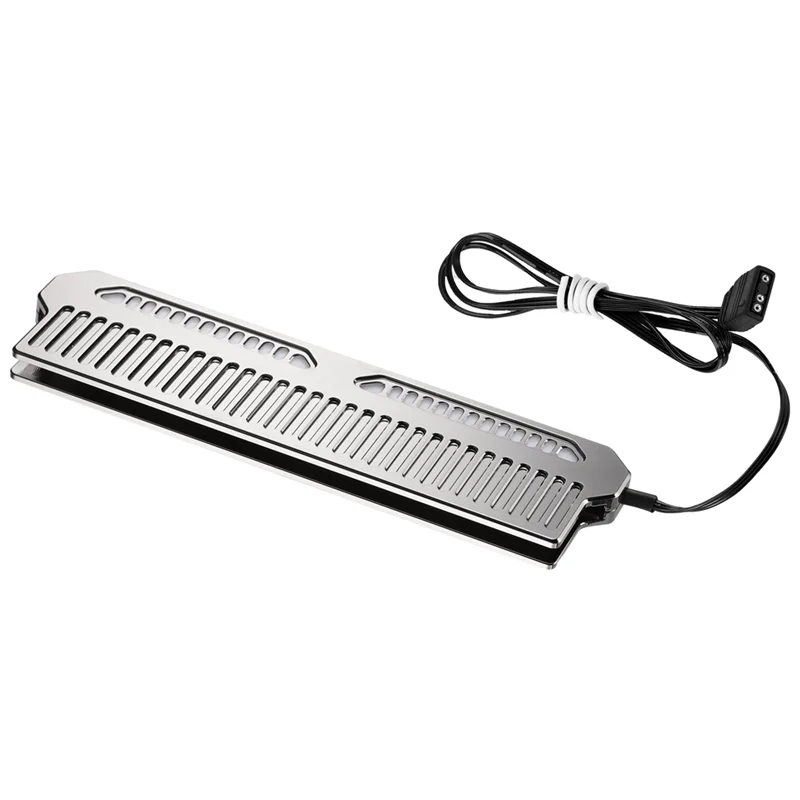 AM-DDR4 DDR5 RAM Memory Heatsink Cooler Memory Cooling Vest Aluminum Radiator With Light Strip And 9 Wthermal Pad Durable Silver
AM-DDR4 DDR5 RAM Memory Heatsink Cooler Memory Cooling Vest Aluminum Radiator With Light Strip And 9 Wthermal Pad Durable Silver