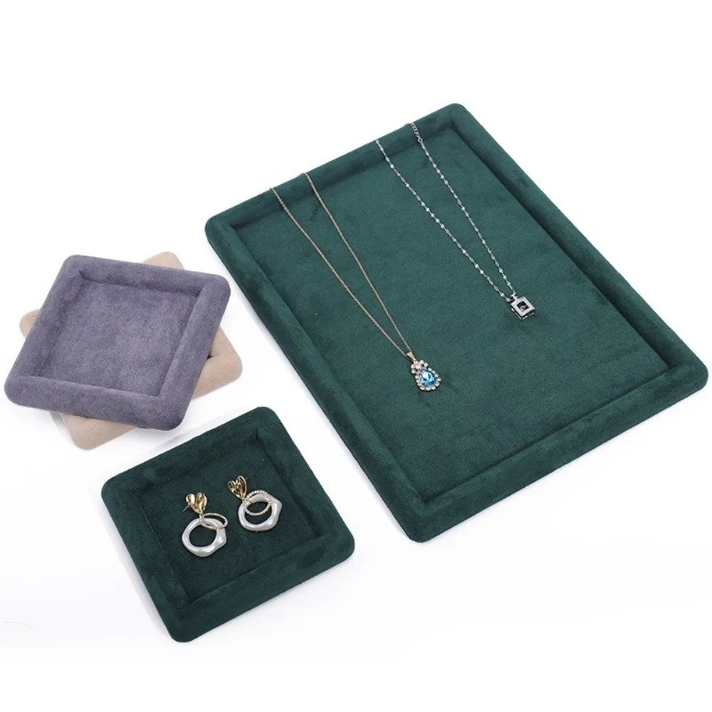 Velvet Jewelry Display Tray Exquisite Luxury Jewelry Storage Tray Blank Box Solid Color Showcase Organizer Accessories Display
Velvet Jewelry Display Tray Exquisite Luxury Jewelry Storage Tray Blank Box Solid Color Showcase Organizer Accessories Display