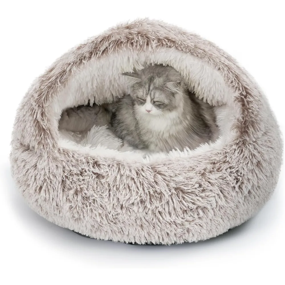 CATISM Plush Hooded Cat Bed, Calming Nest, Self-Warming Cave, Cozy Pod for Indoor Cats or Small Dogs, Removable Washable Cove
CATISM Plush Hooded Cat Bed, Calming Nest, Self-Warming Cave, Cozy Pod for Indoor Cats or Small Dogs, Removable Washable Cove