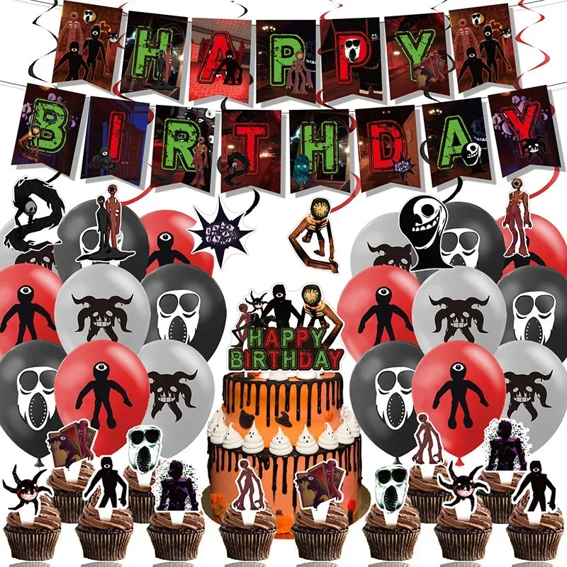 Roblox Game Birthday Party Decoration Balloon Flag Pulling Cartoon Virtual World Birthday Supplies Anime Peripheral Gift
Roblox Game Birthday Party Decoration Balloon Flag Pulling Cartoon Virtual World Birthday Supplies Anime Peripheral Gift