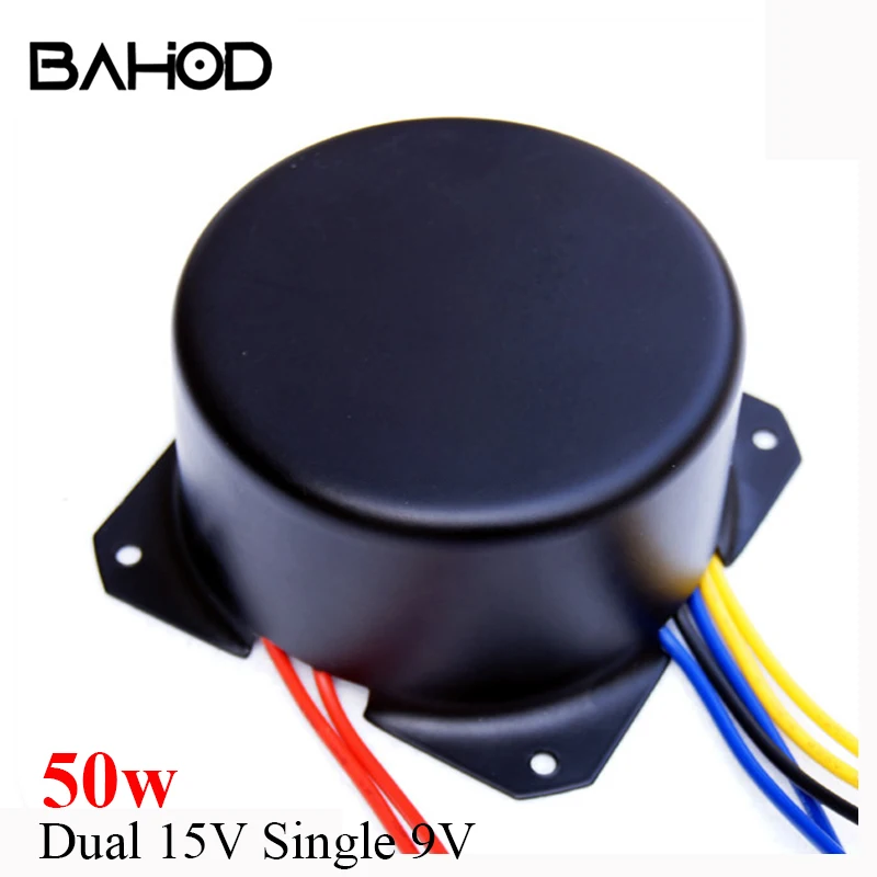 BAHOD 50w Dual 15V Single 9V Toroidal Power Transformer with Shielding Cover for Preamplifier DAC Decoder Headphone Amplifier
BAHOD 50w Dual 15V Single 9V Toroidal Power Transformer with Shielding Cover for Preamplifier DAC Decoder Headphone Amplifier