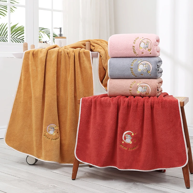 Cartoon Rabbit Bath Towel Coral Plush Skin-friendly Soft Face Towel Quick Drying Beach Towel Absorbent Household Bath Towels
Cartoon Rabbit Bath Towel Coral Plush Skin-friendly Soft Face Towel Quick Drying Beach Towel Absorbent Household Bath Towels