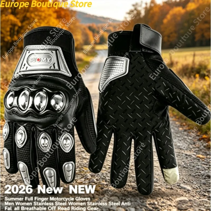 Stainless Steel Anti Fall Off Road Summer Full Finger Motorcycle Gloves Breathable Riding Gear For Men Women
Stainless Steel Anti Fall Off Road Summer Full Finger Motorcycle Gloves Breathable Riding Gear For Men Women