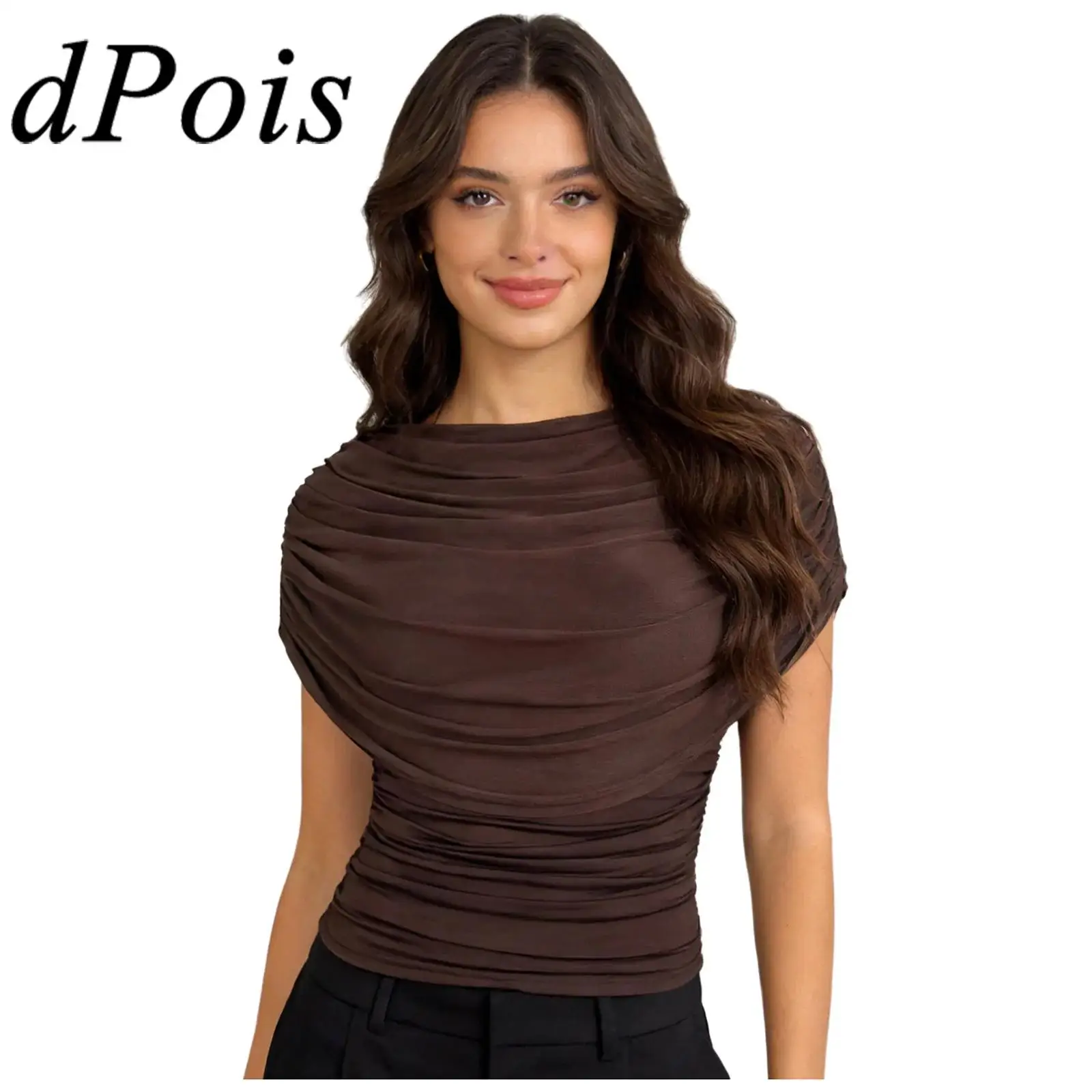 Casual 2026 New Fashion Womens blouses Tops Mesh Draped Shirt Chic Mesh Patchwork Side Sleeveless Ruched Slim-fit Blouse Top
Casual 2026 New Fashion Womens blouses Tops Mesh Draped Shirt Chic Mesh Patchwork Side Sleeveless Ruched Slim-fit Blouse Top