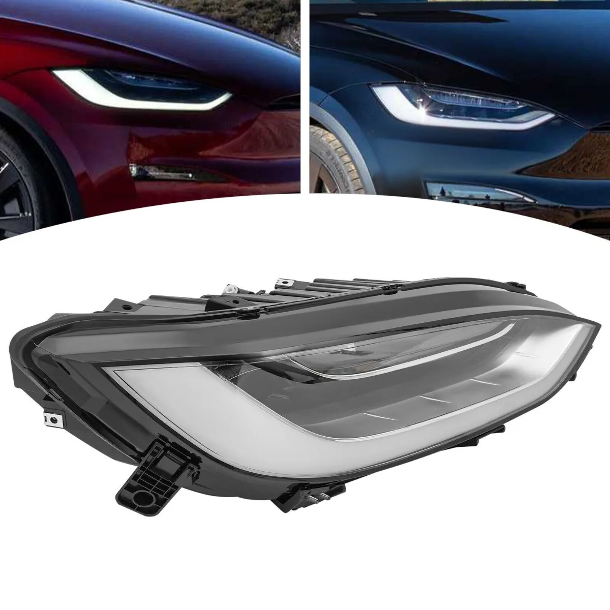 For Tesla Model X 2016-2023 Left Right Lamp LED Daytime Light Front LED Headlamp Assembly Wide Light Lamp
For Tesla Model X 2016-2023 Left Right Lamp LED Daytime Light Front LED Headlamp Assembly Wide Light Lamp