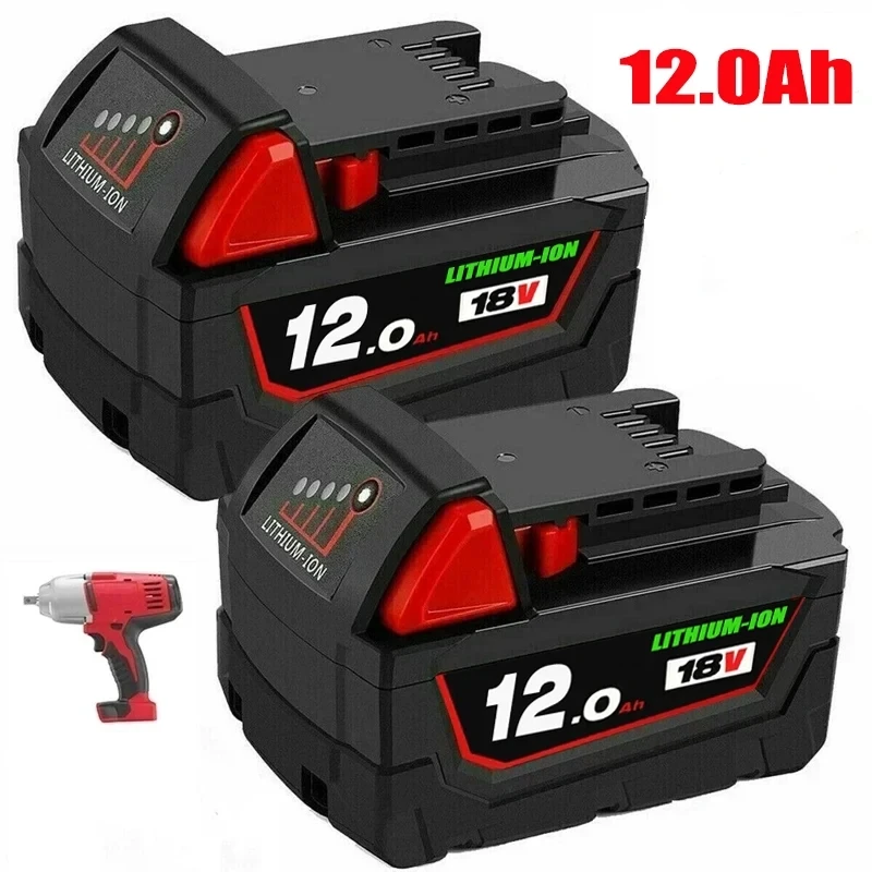 For Milwaukee 48-11-1852 M18 LITHIUM XC 12Ah Extended Capacity Battery for Milwaukee 48-11-1850 48-11-1840 Cordless Power Tools
For Milwaukee 48-11-1852 M18 LITHIUM XC 12Ah Extended Capacity Battery for Milwaukee 48-11-1850 48-11-1840 Cordless Power Tools