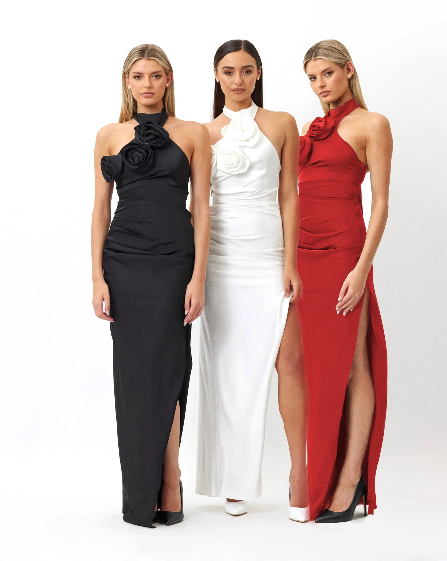 Women Summer White Flower Appliques Prom Halter Bodycon Bandage Dress Sexy Midi Elegant Celebrity Evening Runway Party Dress
Women Summer White Flower Appliques Prom Halter Bodycon Bandage Dress Sexy Midi Elegant Celebrity Evening Runway Party Dress