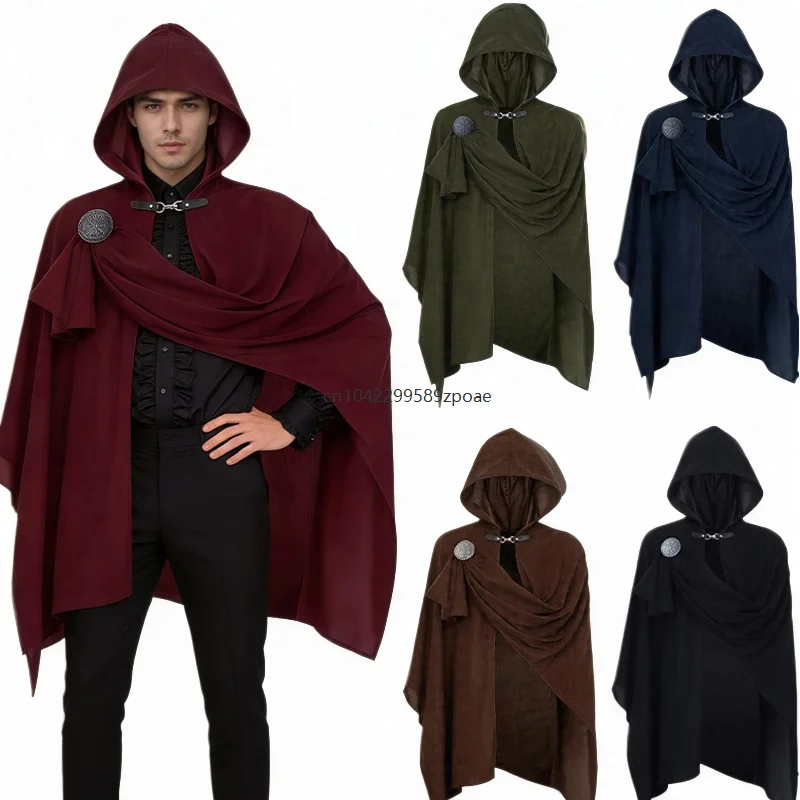 Medieval Vintage Pirate Scarf Hood Cloak Renaissance Multiple Colors Shoulder Cape Halloween Masquerade Cosplay Party Costume
Medieval Vintage Pirate Scarf Hood Cloak Renaissance Multiple Colors Shoulder Cape Halloween Masquerade Cosplay Party Costume