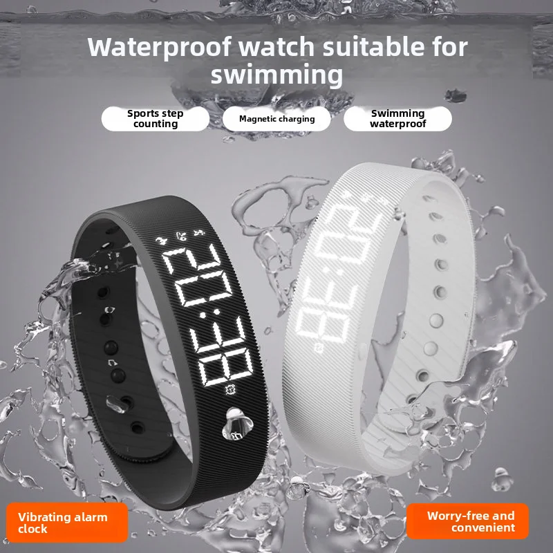 2026 LED Digital Alarm Clock Watch Adjustable Snooze-proof Alarm Bracelet with Running Pedometer Waterproof Vibrating Alarm New
2026 LED Digital Alarm Clock Watch Adjustable Snooze-proof Alarm Bracelet with Running Pedometer Waterproof Vibrating Alarm New