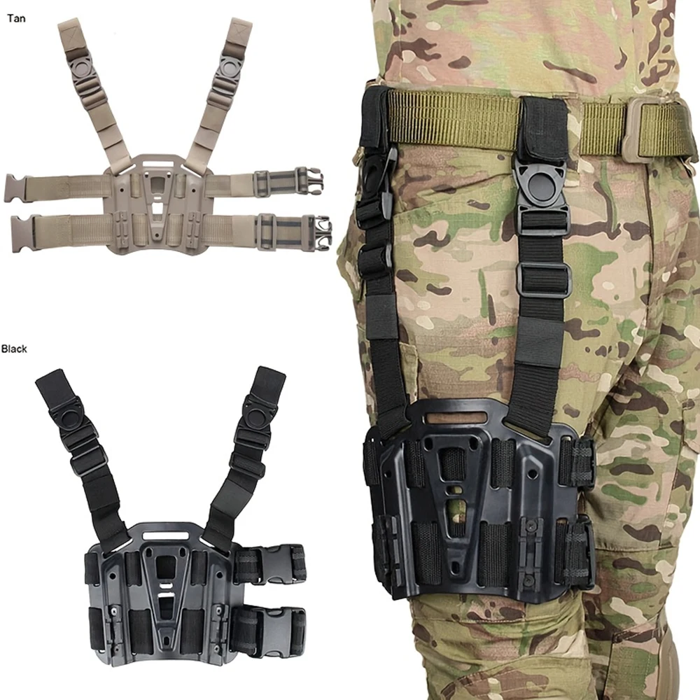 Tactical Thigh Holster Mount MOLLE-Compatible Thigh Plate Outdoor Hunting Quick-Draw Thigh Platform
Tactical Thigh Holster Mount MOLLE-Compatible Thigh Plate Outdoor Hunting Quick-Draw Thigh Platform