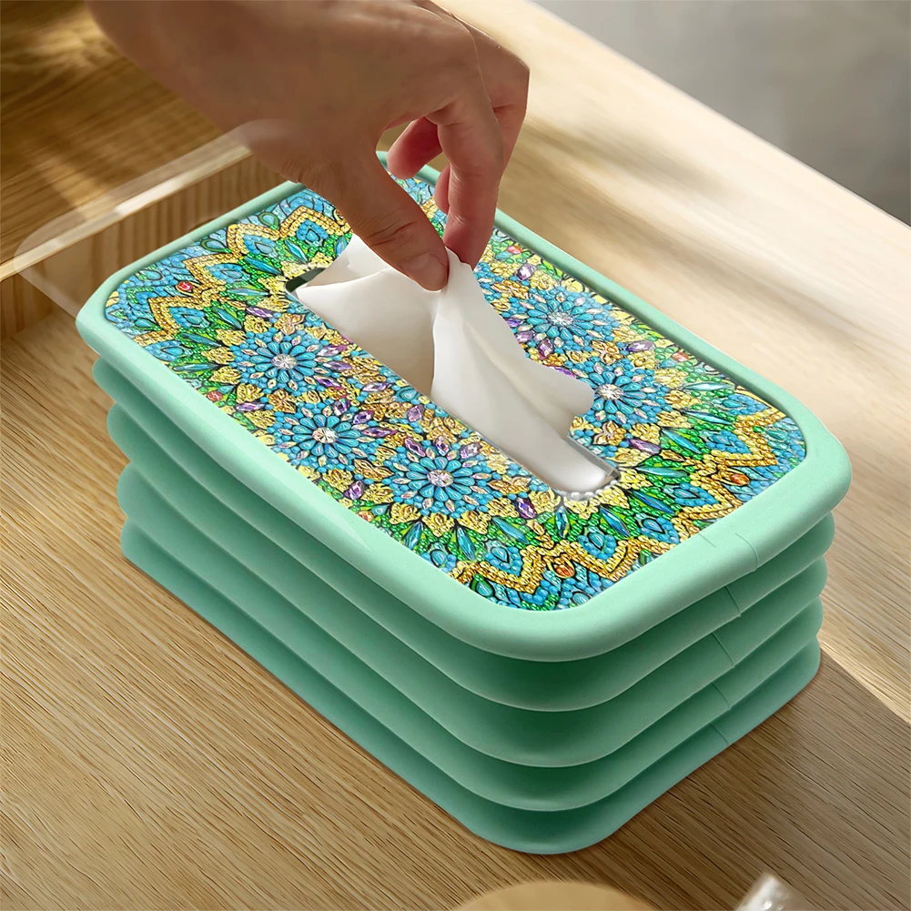 Mandala Pattern Crystal Glass Material Paper Towel Box Diamond Painting Tissue Box Bathroom Kitchen Living Room Decor
Mandala Pattern Crystal Glass Material Paper Towel Box Diamond Painting Tissue Box Bathroom Kitchen Living Room Decor