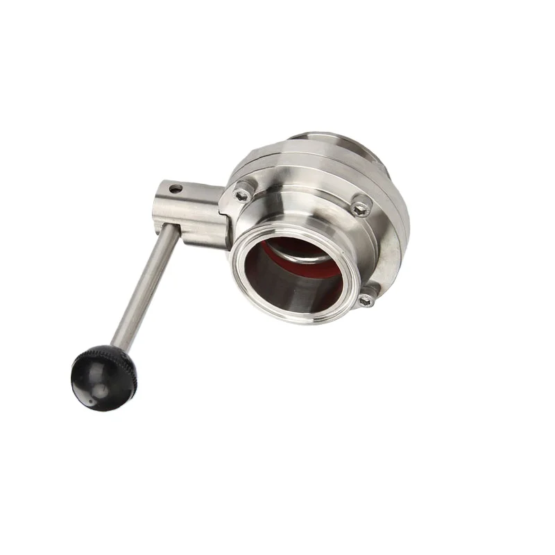 304 Stainless Steel Sanitary Butterfly Valve - Quick Clamp Type for Food/Grade Applications
304 Stainless Steel Sanitary Butterfly Valve - Quick Clamp Type for Food/Grade Applications
