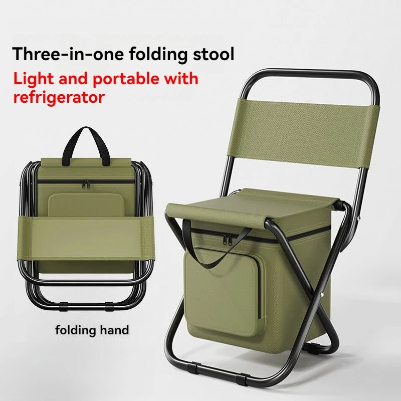 3-in-1 Portable Folding Chair Camouflage Stool Outdoor Camping Fishing Chair with Cooler Bag
3-in-1 Portable Folding Chair Camouflage Stool Outdoor Camping Fishing Chair with Cooler Bag