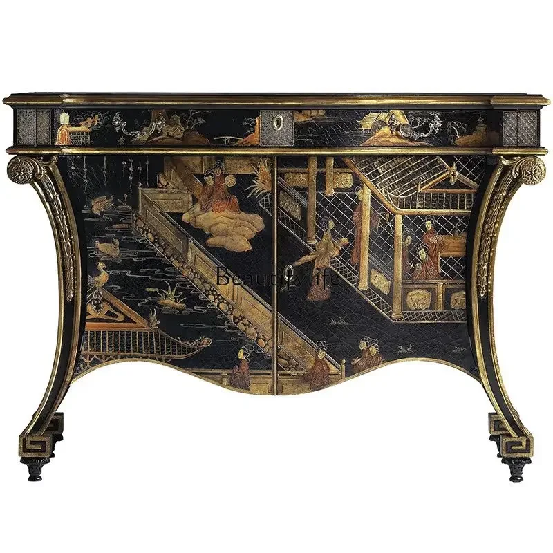 FG40American Country Antique Hand Painting Hallway Curio Cabinet 
FG40American Country Antique Hand Painting Hallway Curio Cabinet