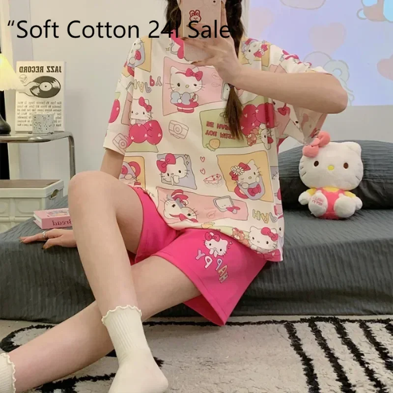 New Yugui Dog Pajamas Summer Cartoon Crew Neck Short Sleeve Shorts Two-piece Casual Sanrio Yugui Dog Women's Loungewear
New Yugui Dog Pajamas Summer Cartoon Crew Neck Short Sleeve Shorts Two-piece Casual Sanrio Yugui Dog Women's Loungewear