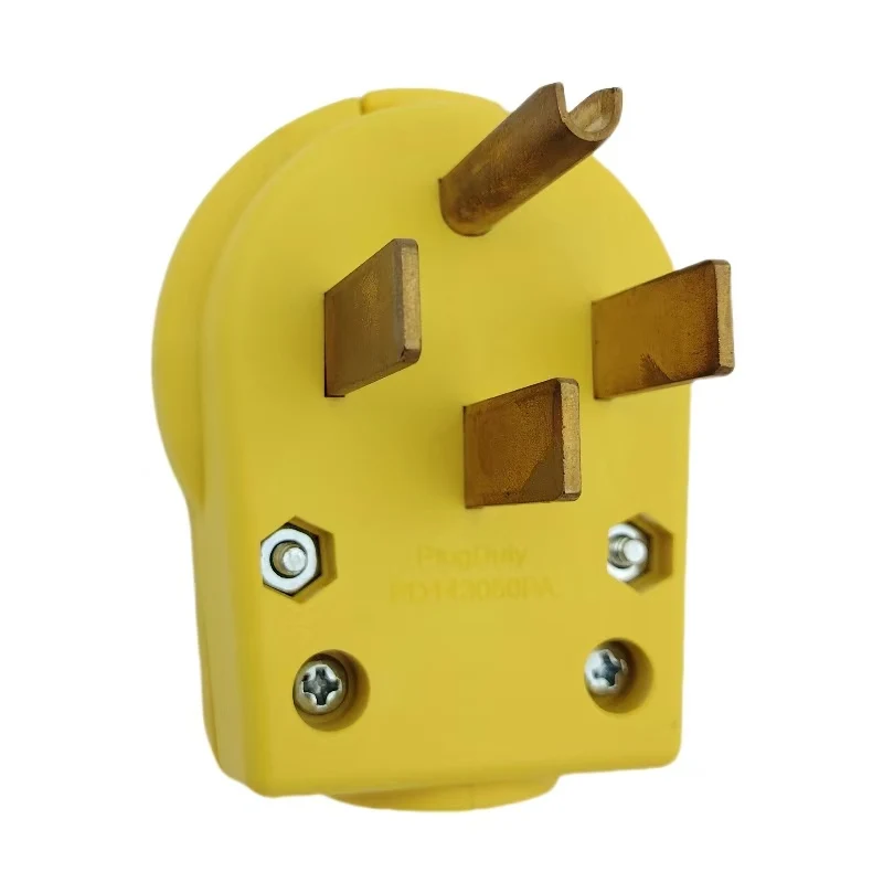 TLDPLUG NEMA 14-50P Power Plug, 50-Amp 4-Prong 125/250V Straight Blade Angles Dryer Replacement Male Plug
TLDPLUG NEMA 14-50P Power Plug, 50-Amp 4-Prong 125/250V Straight Blade Angles Dryer Replacement Male Plug