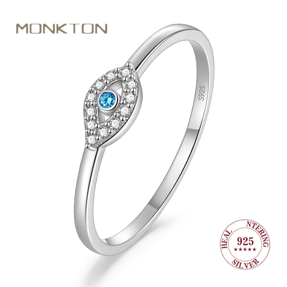 Monkton s925 Sterling Silver Blue Eye Rings for Women Sparkling Cubic Zirconia Fine Lucky Jewelry Birthday Gift
Monkton s925 Sterling Silver Blue Eye Rings for Women Sparkling Cubic Zirconia Fine Lucky Jewelry Birthday Gift