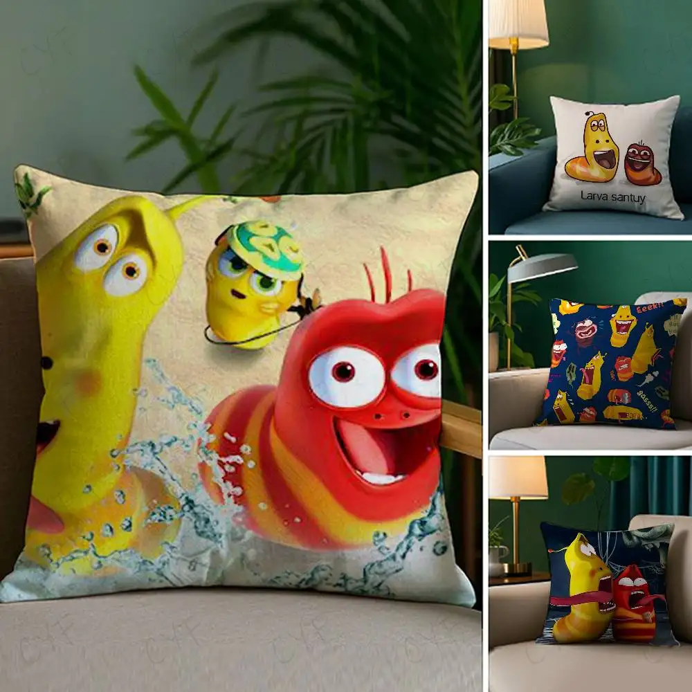 Funny L-Larva Pillow Case Custom Printed Brushed Fleece Pillow, Baby Skin-Touch, Eco-Friendly Dye-Sublimation Cushion for Home D 
Funny L-Larva Pillow Case Custom Printed Brushed Fleece Pillow, Baby Skin-Touch, Eco-Friendly Dye-Sublimation Cushion for Home D
