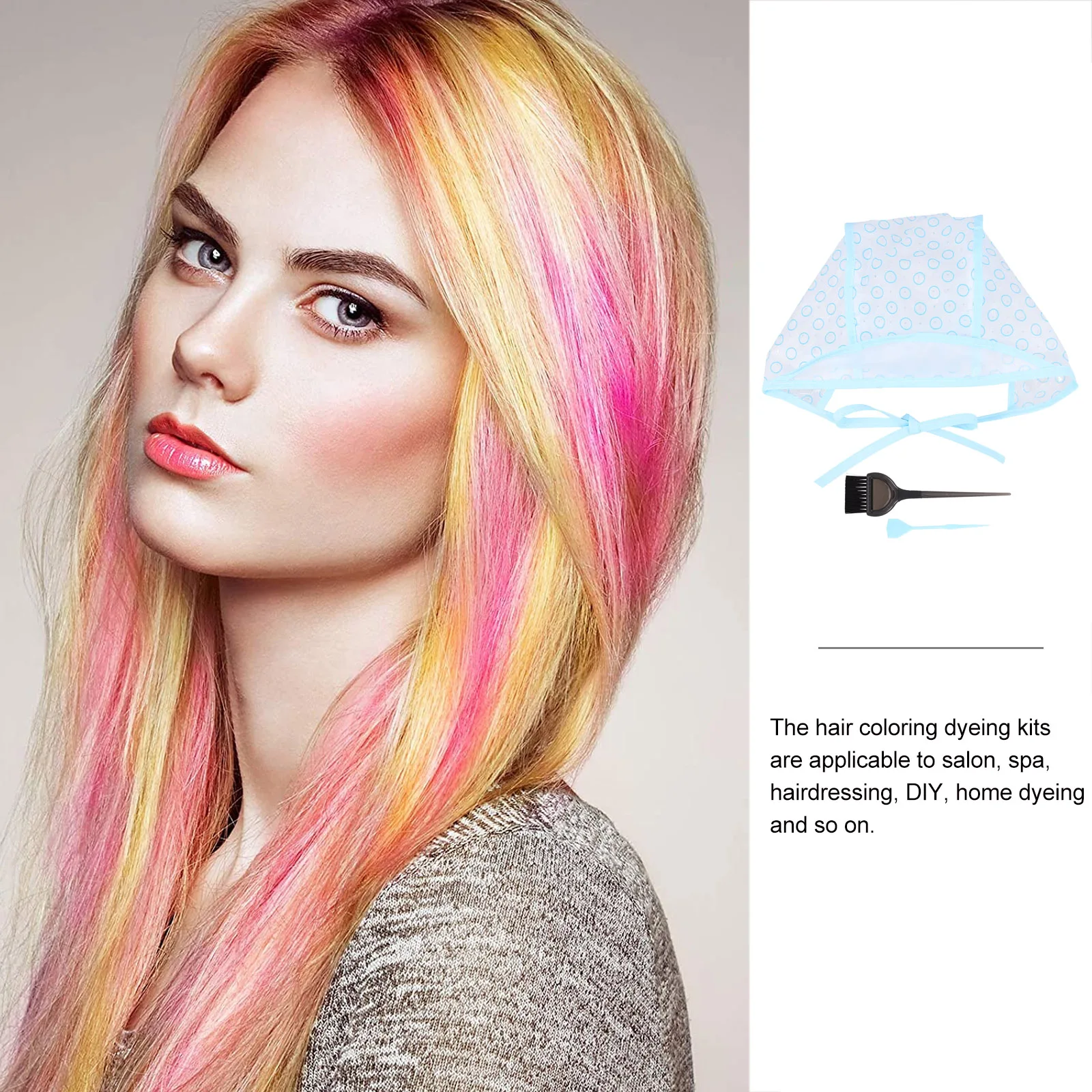 Набор инструментов для укладки волос из 4 шт., включая кисти для окрашивания и колпачки для окрашивания безопасной посадки с завязками для домашнего салона или спа-салона
Набор инструментов для укладки волос из 4 шт., включая кисти для окрашивания и колпачки для окрашивания безопасной посадки с завязками для домашнего салона или спа-салона