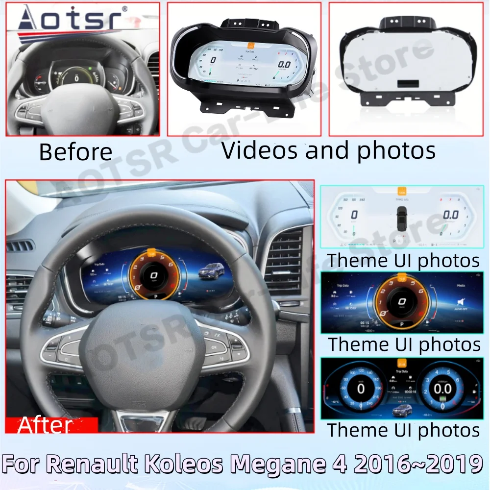 Linux System For Renault Koleos Megane 4 2016~2019 Digital Performance Display Dashboard LCD Speed Table Car Virtual Information
Linux System For Renault Koleos Megane 4 2016~2019 Digital Performance Display Dashboard LCD Speed Table Car Virtual Information