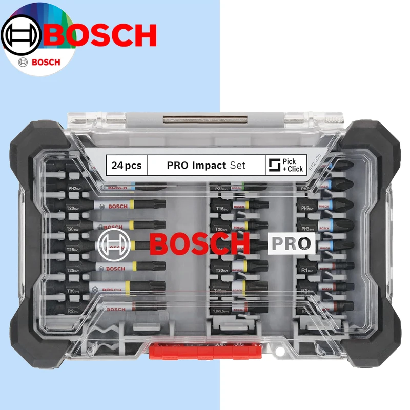 BOSCH 2608521U75 PRO Impact Screw Bit Set 24-piece Accessories Screwdriver Bits With Magnetic Suction Rod
BOSCH 2608521U75 PRO Impact Screw Bit Set 24-piece Accessories Screwdriver Bits With Magnetic Suction Rod