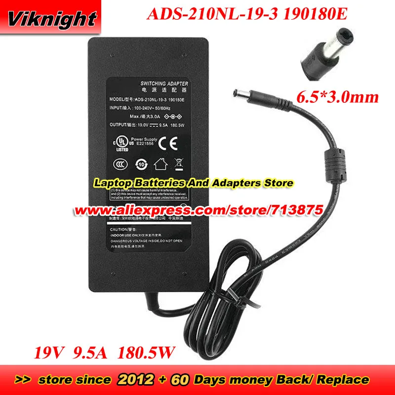 Genuine ADS-210NL-19-3 190180E AC Adapter For HOIOTO 19V 9.5A 180.5W Power Adapter with 6.5x3.0mm Tip Charger
Genuine ADS-210NL-19-3 190180E AC Adapter For HOIOTO 19V 9.5A 180.5W Power Adapter with 6.5x3.0mm Tip Charger