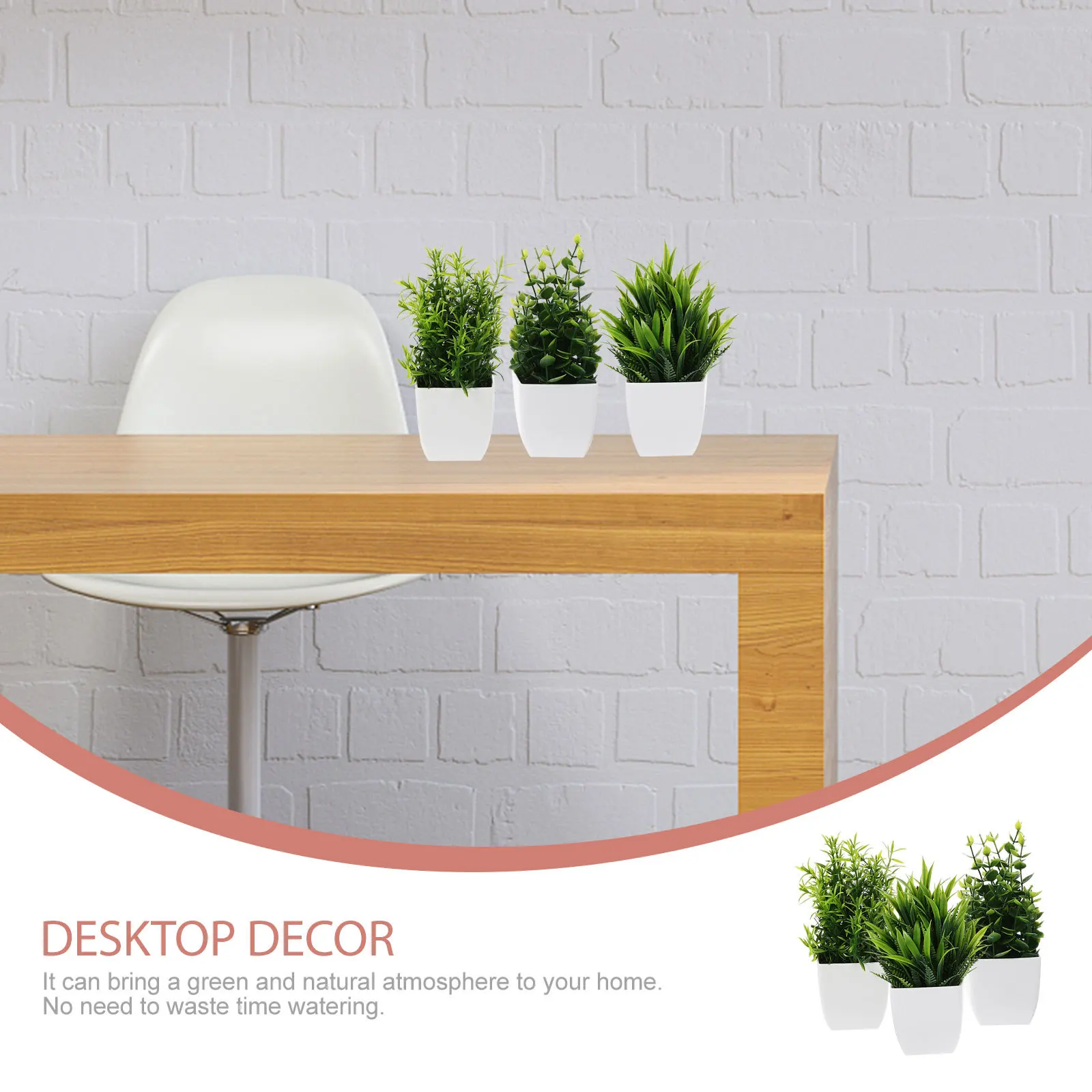 3pcs Mini Artificial Plant Pots Fake Small Plants for Home Office Decor Indoor Desktop Faux Green Realistic Bonsai
3pcs Mini Artificial Plant Pots Fake Small Plants for Home Office Decor Indoor Desktop Faux Green Realistic Bonsai