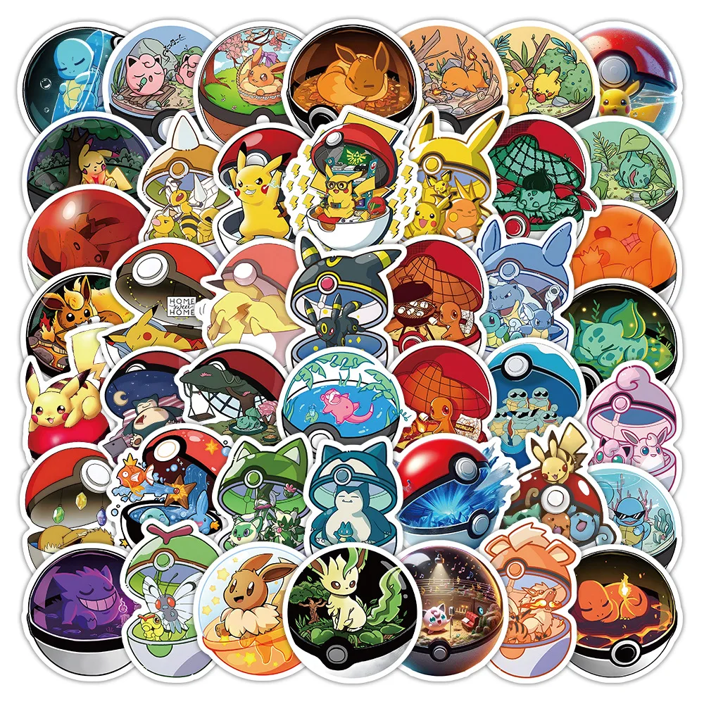50PCS Pok é mon Pok é Ball Stickers Personalized Graffiti Decoration Mobile Phone Water Cup Refrigerator Helmet Waterproof Stick
50PCS Pok é mon Pok é Ball Stickers Personalized Graffiti Decoration Mobile Phone Water Cup Refrigerator Helmet Waterproof Stick