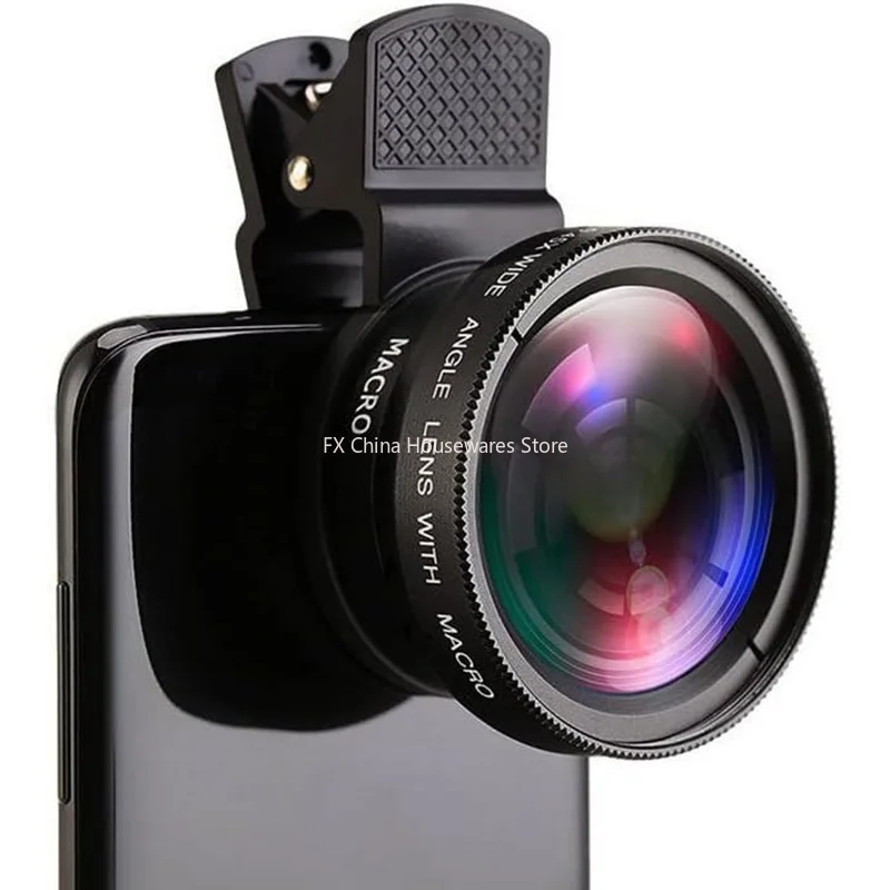 2 IN 1 Lens Universal Clip 37mm Mobile Phone Lens Professional 0.45X 49uv Super Wide-Angle + Macro HD Lens For iPhone Android
2 IN 1 Lens Universal Clip 37mm Mobile Phone Lens Professional 0.45X 49uv Super Wide-Angle + Macro HD Lens For iPhone Android