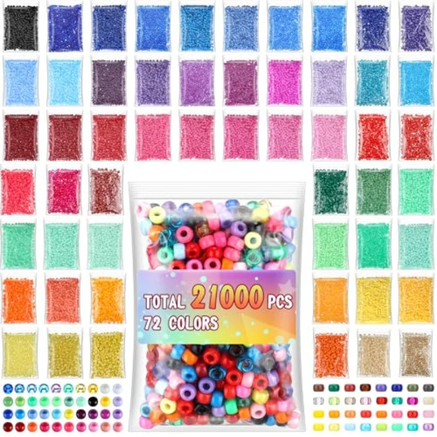 21000 шт. разноцветных пластиковых бусин Kandi 6 x 9 мм для браслетов, радужных ожерелий, украшений, брелоков, рукоделия, оптом, 72 цвета
21000 шт. разноцветных пластиковых бусин Kandi 6 x 9 мм для браслетов, радужных ожерелий, украшений, брелоков, рукоделия, оптом, 72 цвета