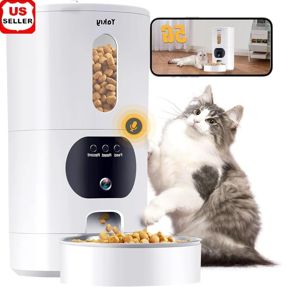 Automatic Cat Feeders with Camera 5G WiFi Timed Smart Pet Feeder Two-Way Audio Infrared Night Vision Memory Function Easy to
Automatic Cat Feeders with Camera 5G WiFi Timed Smart Pet Feeder Two-Way Audio Infrared Night Vision Memory Function Easy to