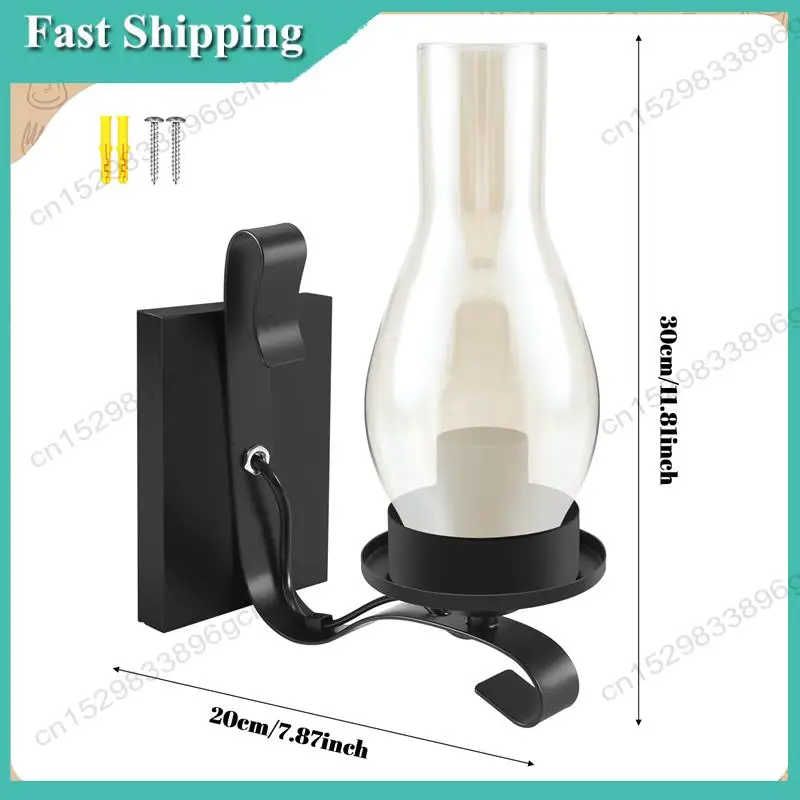 -BABQ Vintage Rustic Wall Lamp In Glass And Mood Light Decorative Lamp For Bedroom (Does Not Contain Bulbs)
-BABQ Vintage Rustic Wall Lamp In Glass And Mood Light Decorative Lamp For Bedroom (Does Not Contain Bulbs)