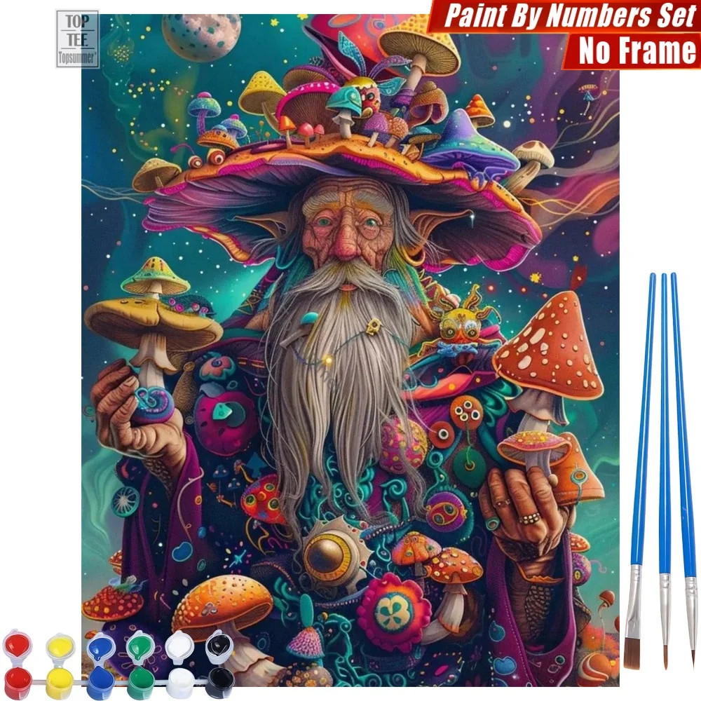 Old wizard mushrooms DIY Digital Oil Painting Set - Colorful robe fantastical Quality Family Time Birthday Gift For Son
Old wizard mushrooms DIY Digital Oil Painting Set - Colorful robe fantastical Quality Family Time Birthday Gift For Son