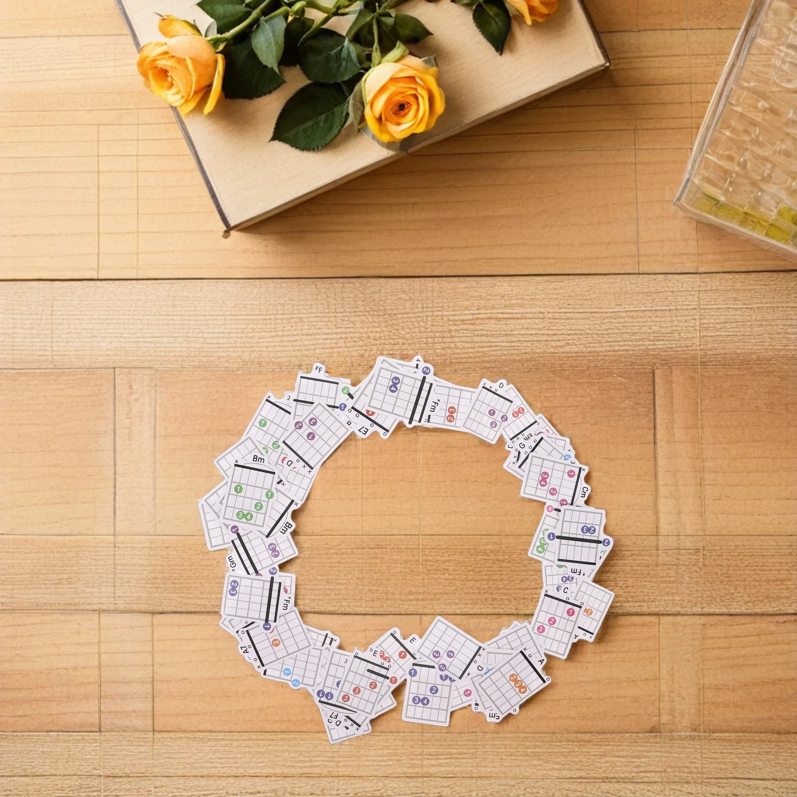 57Pcs Beginner Guitar Chord Chart Comprehensive Portable Chord Cards Music Learning Instructional Guitar Accessory
57Pcs Beginner Guitar Chord Chart Comprehensive Portable Chord Cards Music Learning Instructional Guitar Accessory