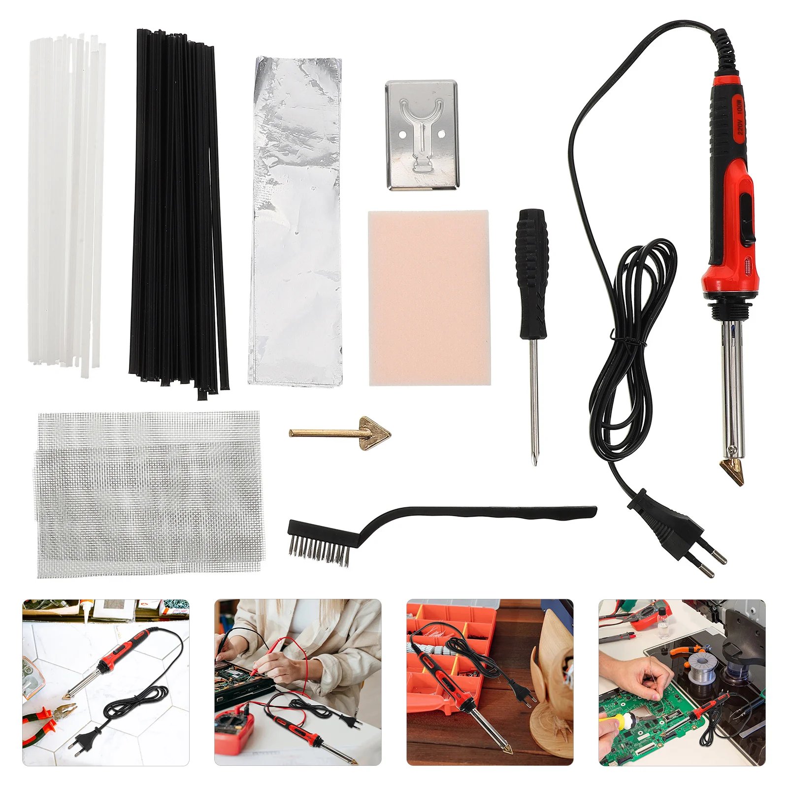 1Set Plastic Repair Welder Kit Soldering Iron Tool for Automotive Bumper Fix Versatile for Multiple Plastic Surfaces Eu Plug
1Set Plastic Repair Welder Kit Soldering Iron Tool for Automotive Bumper Fix Versatile for Multiple Plastic Surfaces Eu Plug