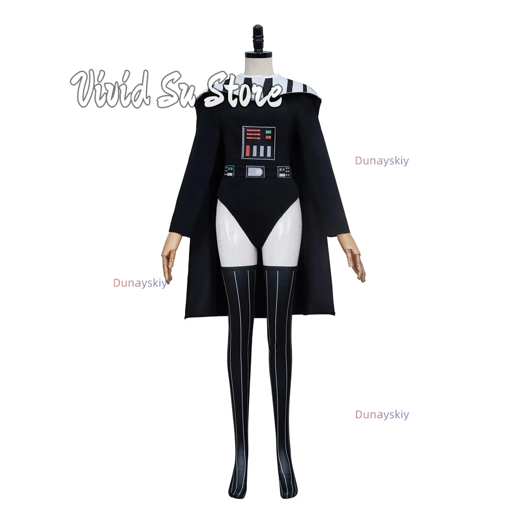 Darth Cosplay Vader Costume Sexy Women Jumpsuit Cloak Costume Movie Anakin Skywalker Halloween Carnival Party Outfits
Darth Cosplay Vader Costume Sexy Women Jumpsuit Cloak Costume Movie Anakin Skywalker Halloween Carnival Party Outfits