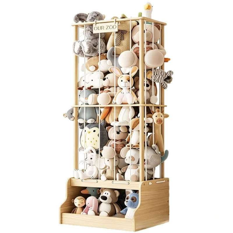 Solid wood plush toy storage rack, toy finishing rack, floor-to-ceiling large-capacity toy rack
Solid wood plush toy storage rack, toy finishing rack, floor-to-ceiling large-capacity toy rack