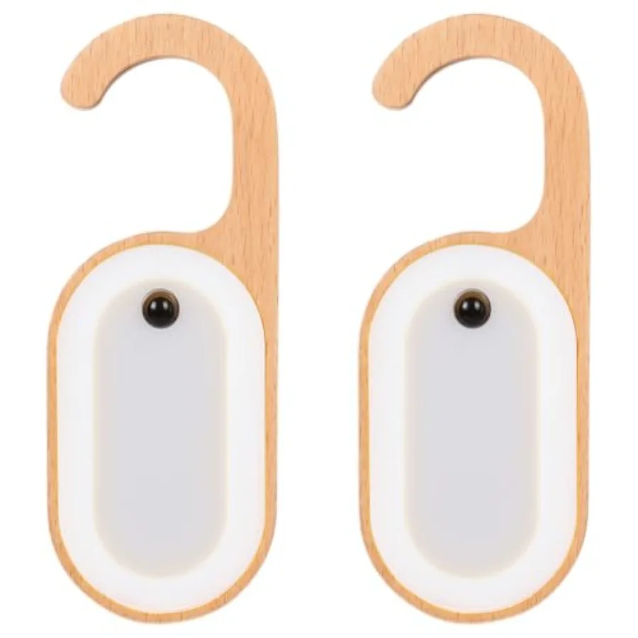 2-Pack Hotel Door Sign Night Light with Motion Sensor Reusable Message Board Doorknob Lamp Wooden Finish LED Light for Bedroom
2-Pack Hotel Door Sign Night Light with Motion Sensor Reusable Message Board Doorknob Lamp Wooden Finish LED Light for Bedroom