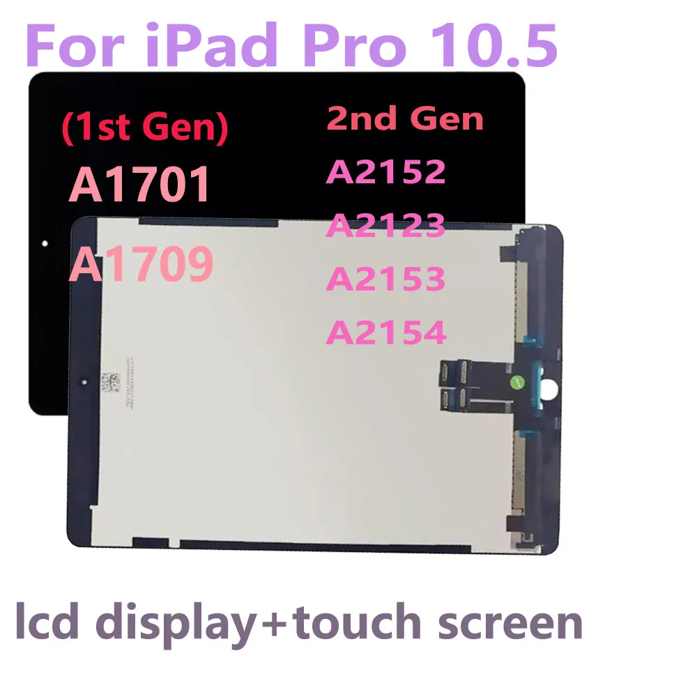 Original 10.5" LCD for iPad Pro 10.5 1st GEN A1701 A1709 2nd GEN A2152 A2123 A2153 A2154 LCD Display Touch Screen Assembly
Original 10.5" LCD for iPad Pro 10.5 1st GEN A1701 A1709 2nd GEN A2152 A2123 A2153 A2154 LCD Display Touch Screen Assembly