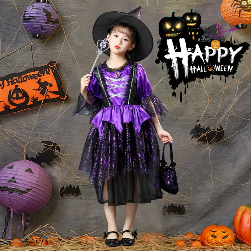 Halloween Cosplay Anime Costume Witch Europe and The United States Fantasy Children's Costume Dance New Purple Princess Dress
Halloween Cosplay Anime Costume Witch Europe and The United States Fantasy Children's Costume Dance New Purple Princess Dress