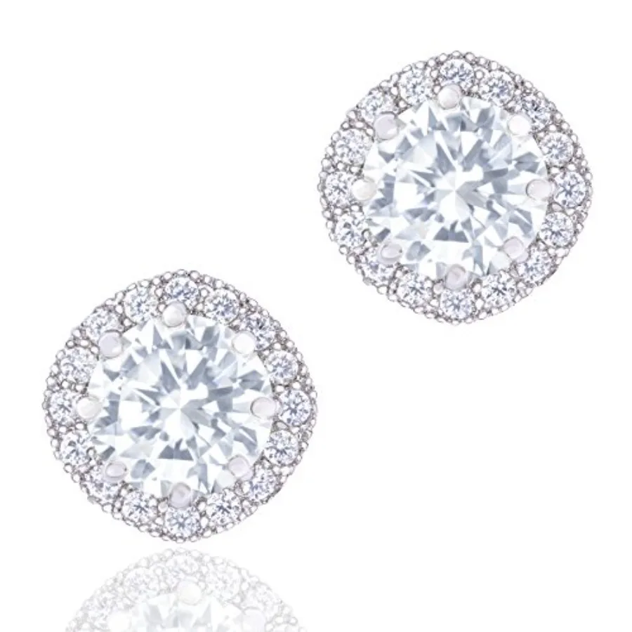 ORROUS and CO 18K Gold Plated CZ Simulated Diamond Stud Earrings for Women, Hypoallergenic, 1.9 Carat
ORROUS and CO 18K Gold Plated CZ Simulated Diamond Stud Earrings for Women, Hypoallergenic, 1.9 Carat