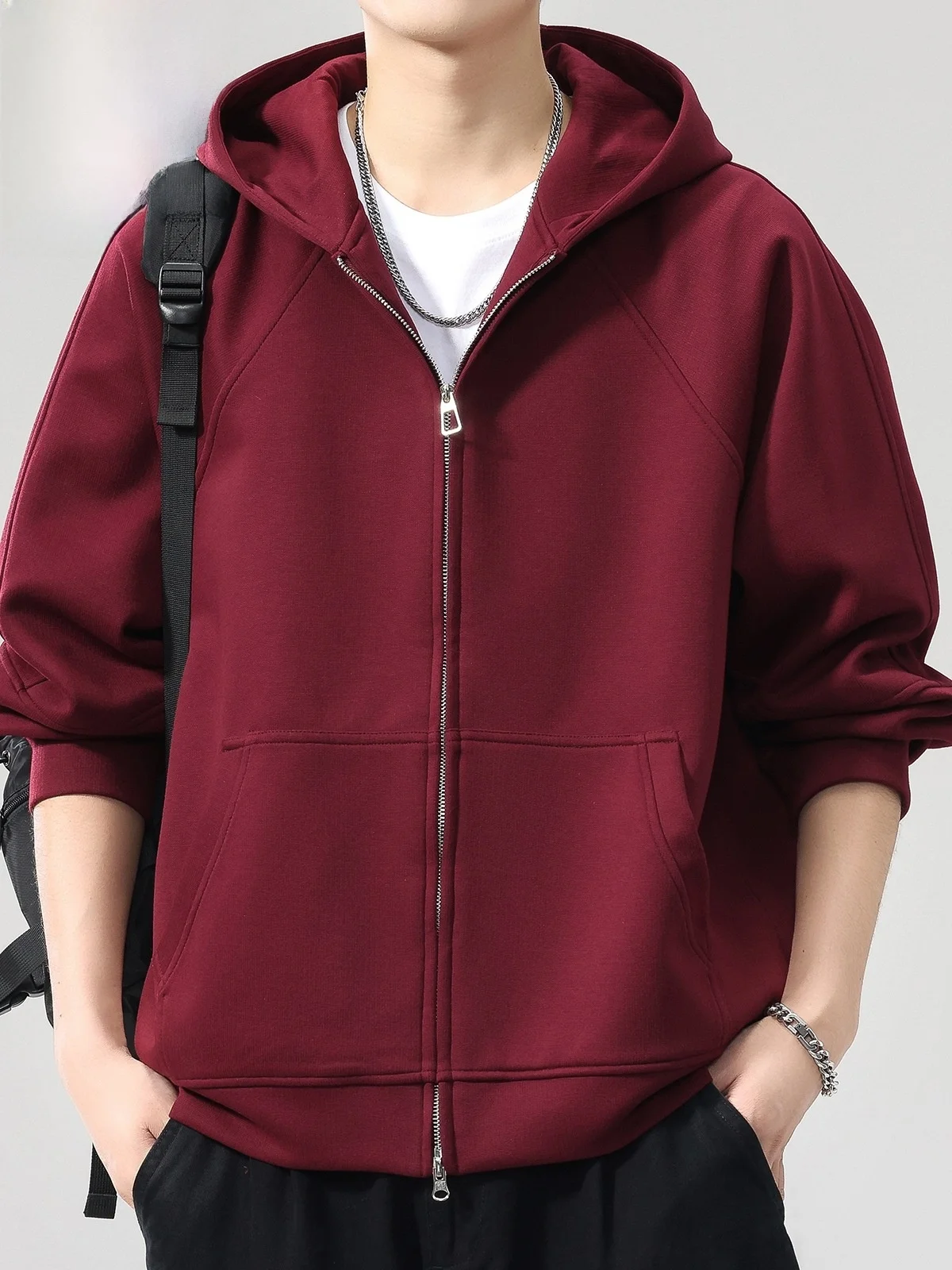 Men's Hooded Zipper Cardigan Sweatirt Double Zipper Heavyweight Spor Jaet Casual Loose Fit Spring Autumn Trendy
Men's Hooded Zipper Cardigan Sweatirt Double Zipper Heavyweight Spor Jaet Casual Loose Fit Spring Autumn Trendy