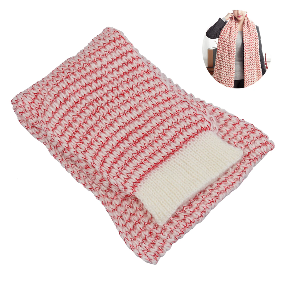 Thermal Scarf Long Knit Triangle Winter Cashmere Goat Scarves Blanket Hooded Chunky Warm No Shedding Easy Wash Fits All Clothes
Thermal Scarf Long Knit Triangle Winter Cashmere Goat Scarves Blanket Hooded Chunky Warm No Shedding Easy Wash Fits All Clothes