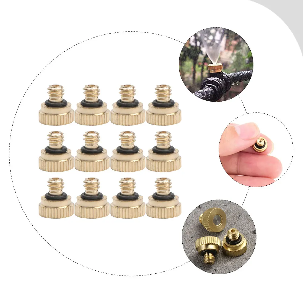 12pcs Brass Atomizing Nozzle Stainless Steel Hole Leak Proof Durable Low Pressure Garden Sprayer Replacement Water Spray
12pcs Brass Atomizing Nozzle Stainless Steel Hole Leak Proof Durable Low Pressure Garden Sprayer Replacement Water Spray