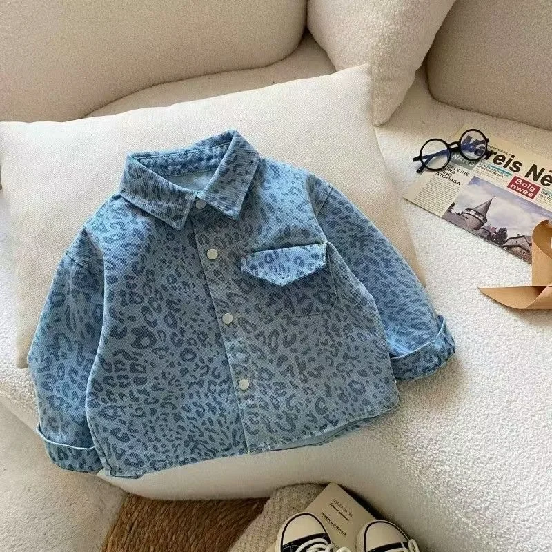Spot Boys' Shirts, Tops, Jackets, 2025 New Product, Blue Leopard Print Outdoor Children's Gift Clothing, 2-7T Clothing
Spot Boys' Shirts, Tops, Jackets, 2025 New Product, Blue Leopard Print Outdoor Children's Gift Clothing, 2-7T Clothing