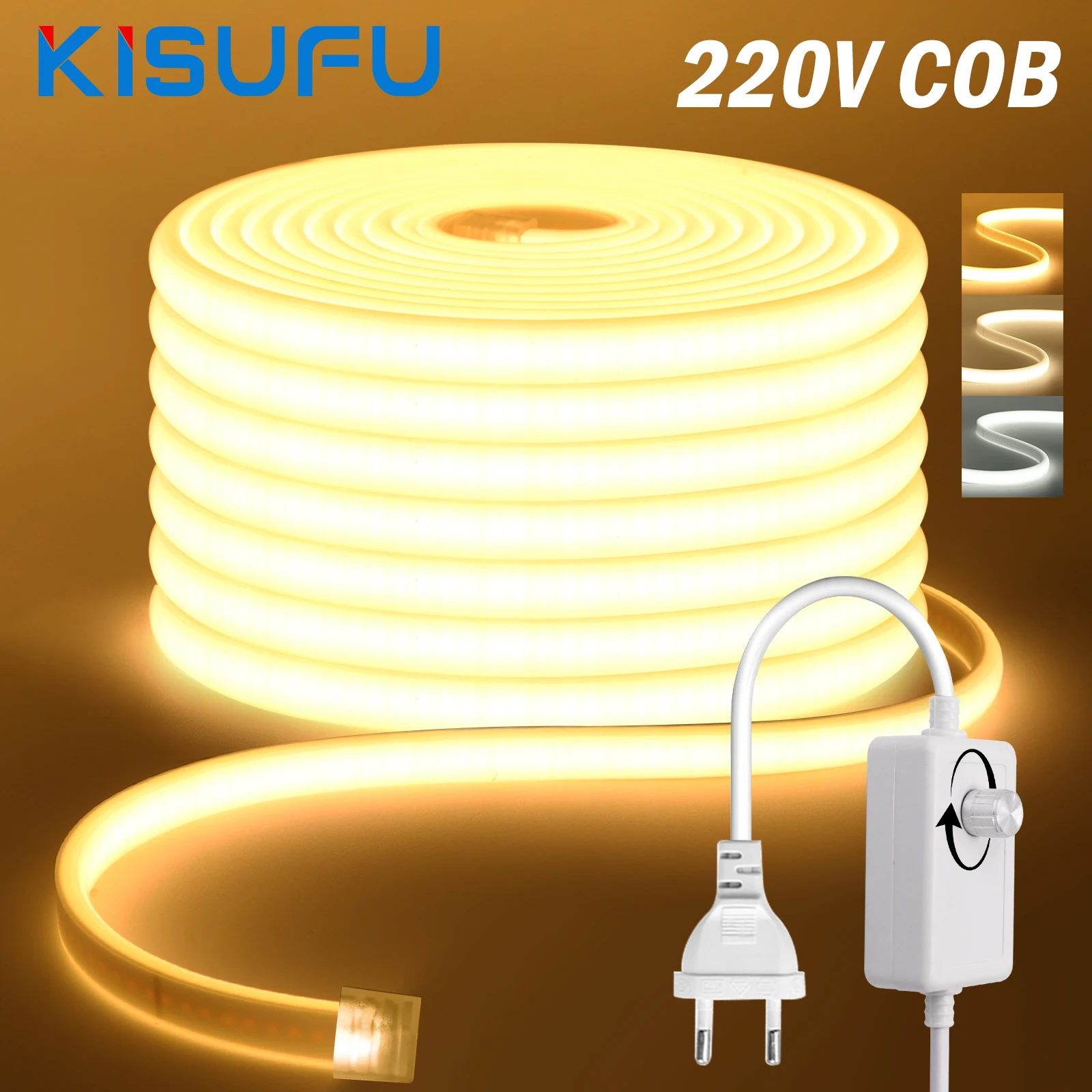 Супер яркая светодиодная лента COB с регулируемой яркостью 220 В, 288 светодиодов/м, гибкая уличная лампа RA90, водонепроницаемая светодиодная лента, диммер, комплект питания
Супер яркая светодиодная лента COB с регулируемой яркостью 220 В, 288 светодиодов/м, гибкая уличная лампа RA90, водонепроницаемая светодиодная лента, диммер, комплект питания