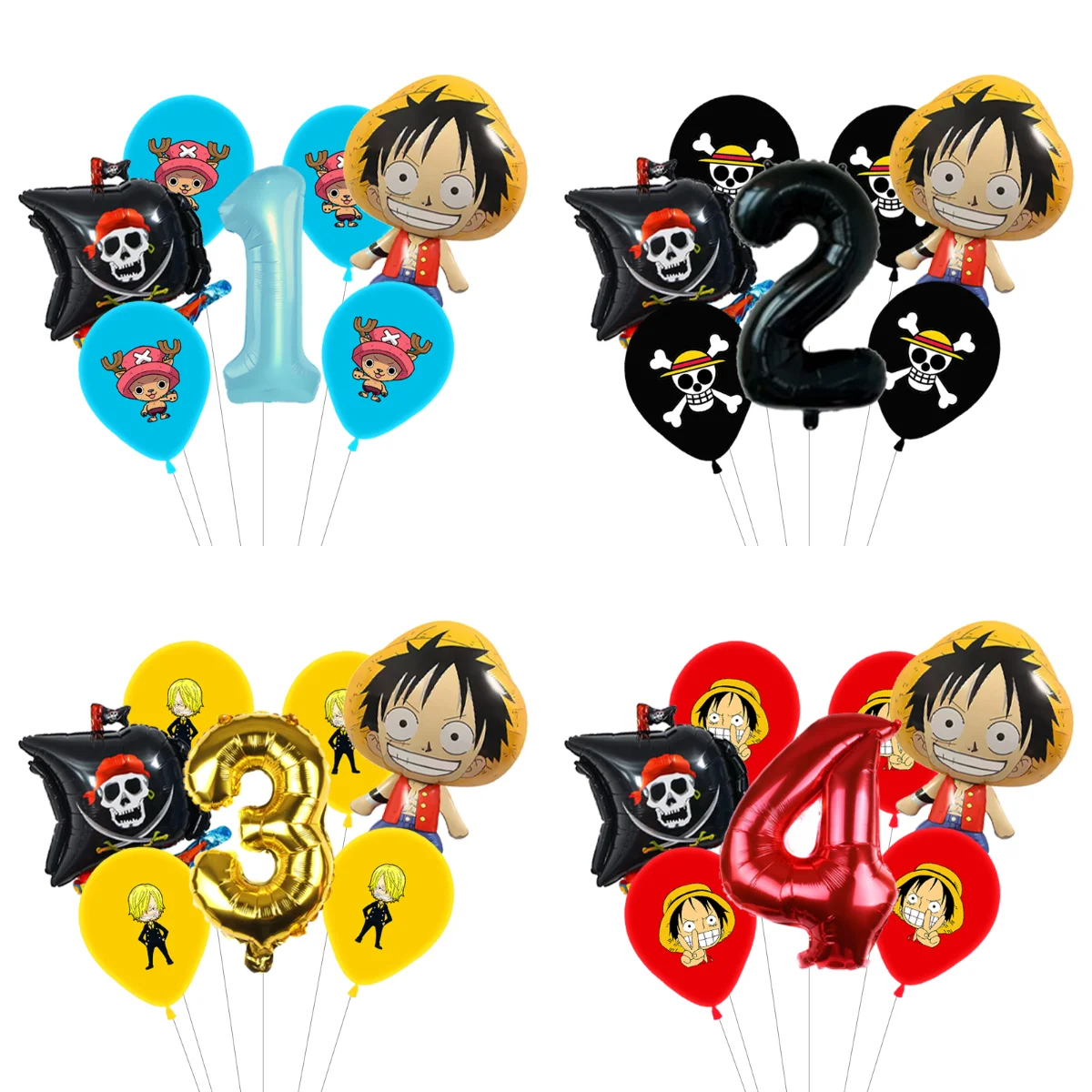 One Piece Character Themed Balloon Pack Complete Set Balloons For Birthday Party Arch And Garland Decorations
One Piece Character Themed Balloon Pack Complete Set Balloons For Birthday Party Arch And Garland Decorations