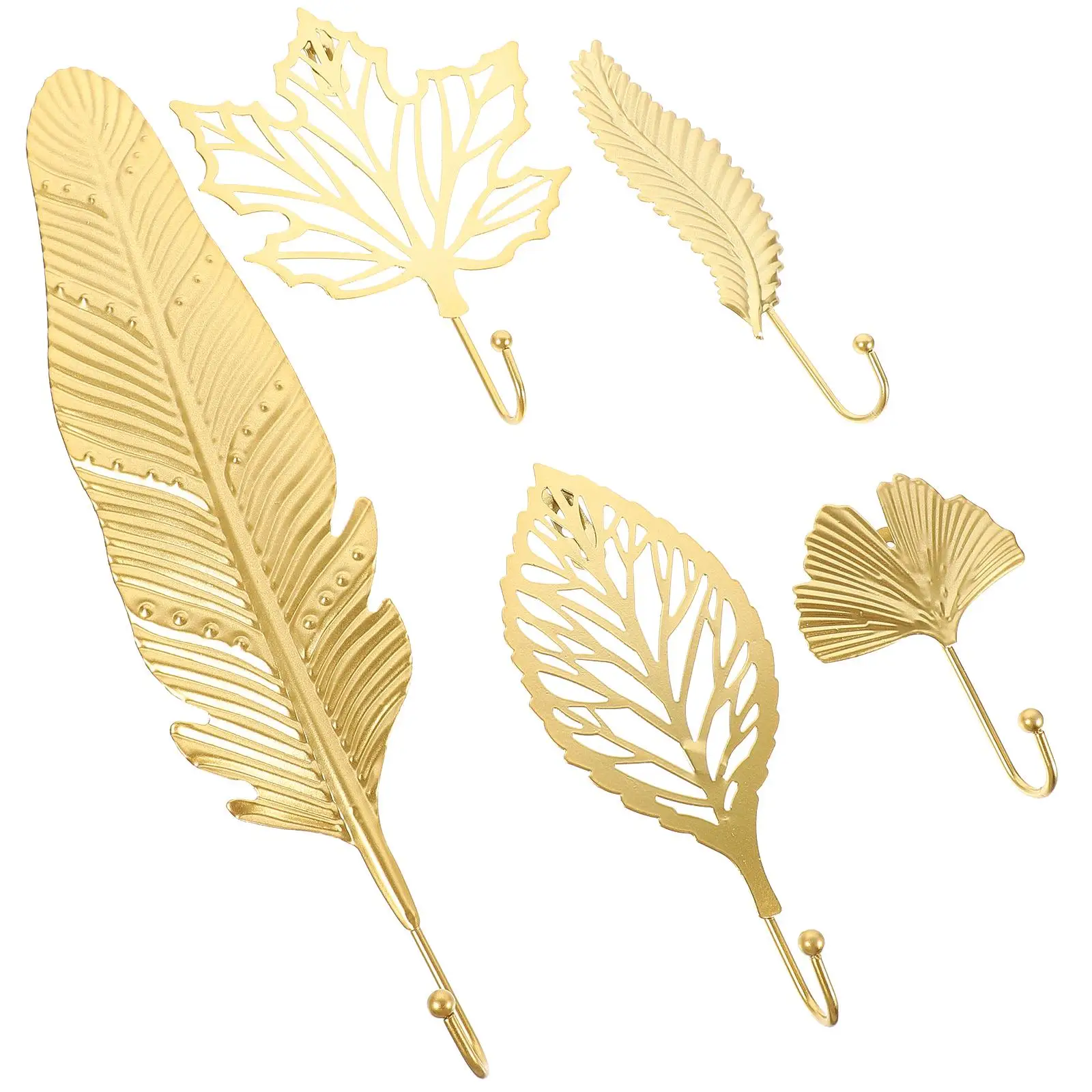 5 Pcs Leaf Hook Decorative Wall Hooks Multipurpose Clothes Hanger Key Mount Wall-mounted for Iron Child Retro
5 Pcs Leaf Hook Decorative Wall Hooks Multipurpose Clothes Hanger Key Mount Wall-mounted for Iron Child Retro